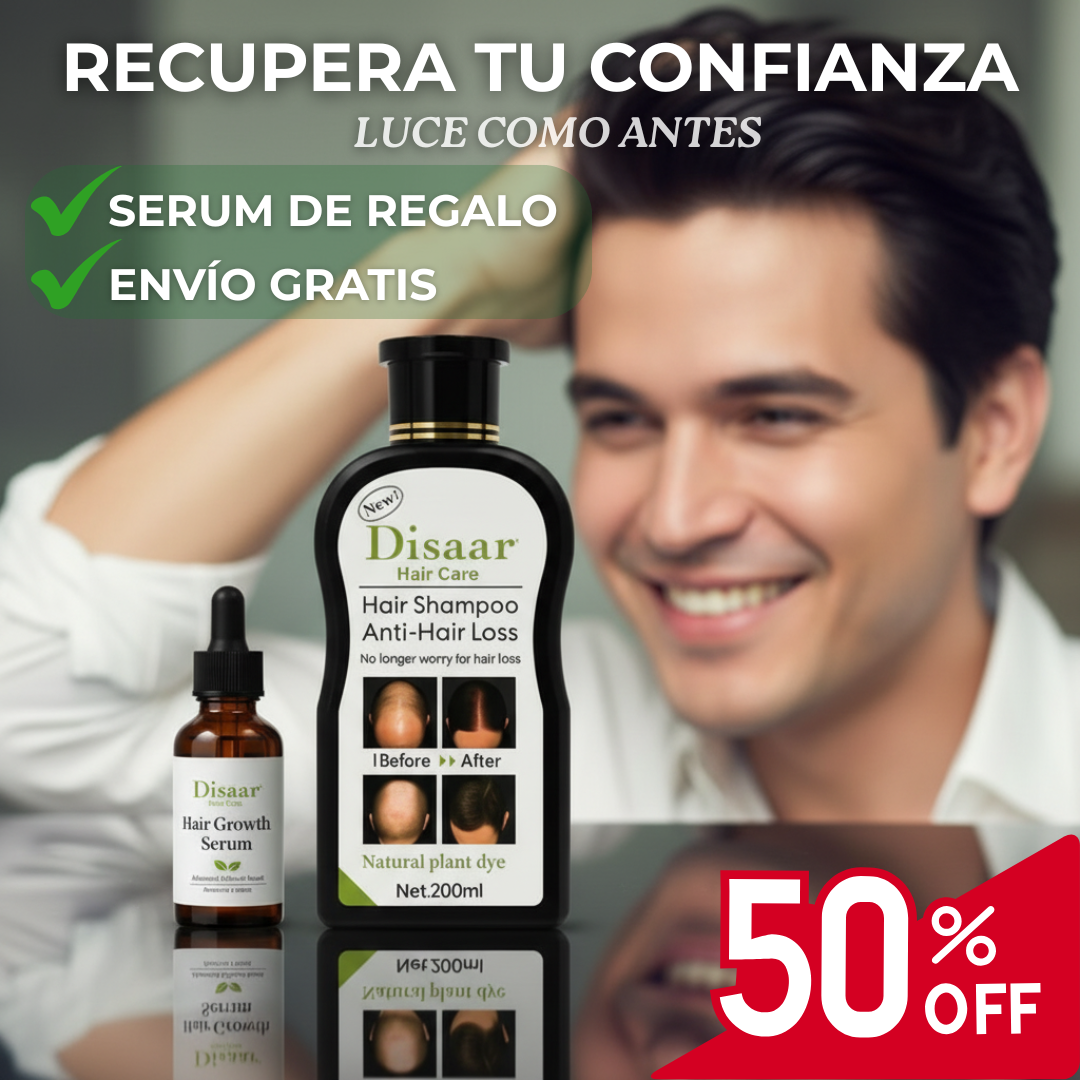 Tratamiento Anticaída – Detén la caída y luce un cabello más fuerte y con vida en semanas + SERUM de Regalo
