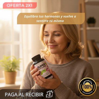 Suplemento Natural para la Menopausia – Equilibra tus hormonas – Recupera tu energía y bienestar en semanas