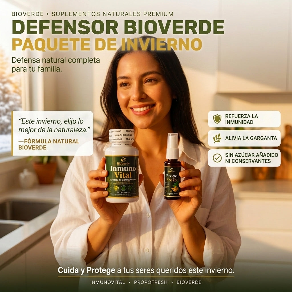Pack BioVerde Defender Invierno - Prevención Estacional - Protección diaria para toda la familia