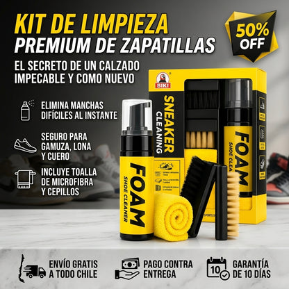 FOAM™ Kit Limpieza Para Zapatillas - Recupera el Blanco Original en Minutos