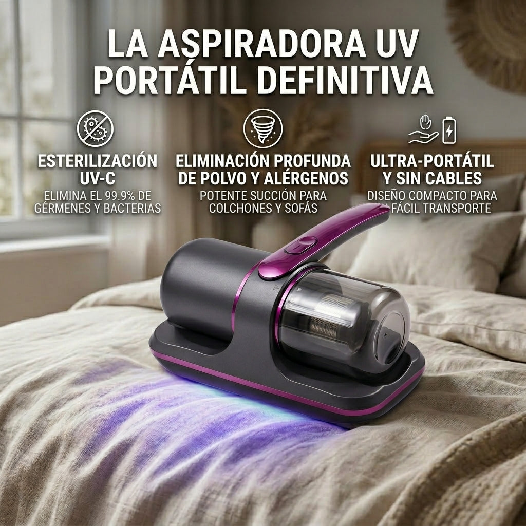 ASPIRADORA UV PORTÁTIL - DESINFECTA Y PROTEGE TU HOGAR DE ENFERMEDADES