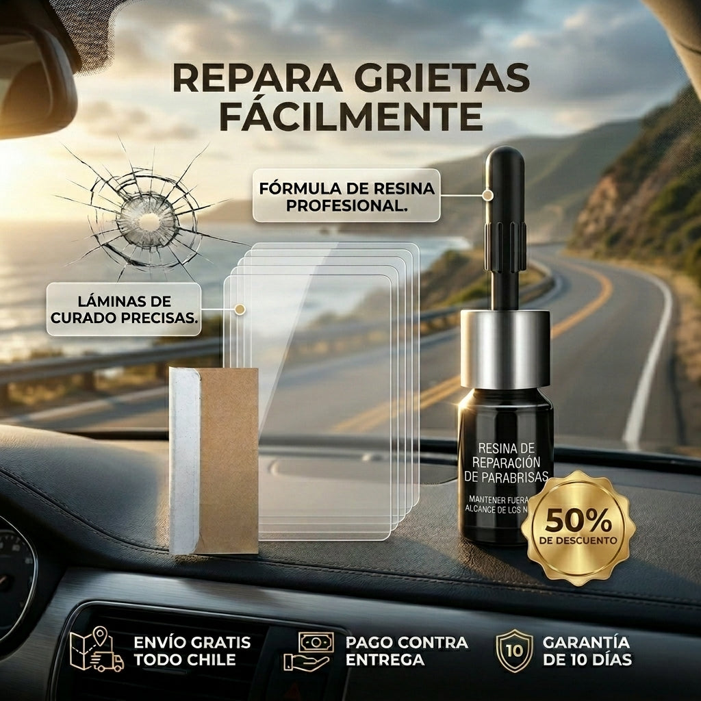 Reparador de Vidrios - Sellador de Grietas - Repara grietas desde casa sin taller