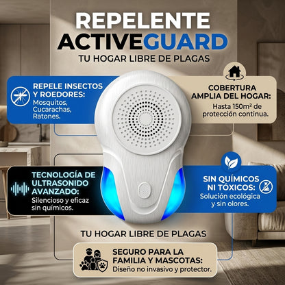 Repelente ActiveGuard - Protección Antiplaga - Más comodidad para toda la familia