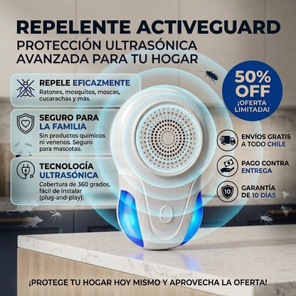 Repelente ActiveGuard - Protección Antiplaga - Más comodidad para toda la familia