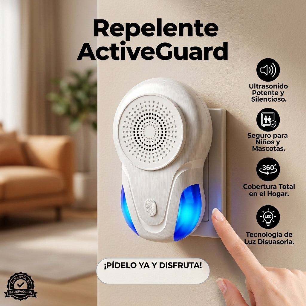 Repelente ActiveGuard - Protección Antiplaga - Más comodidad para toda la familia
