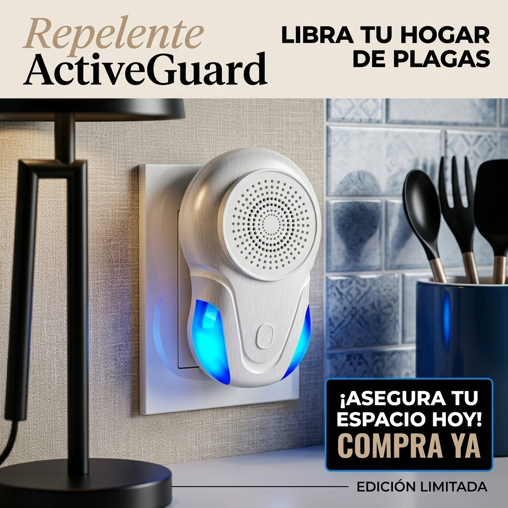 Repelente ActiveGuard - Protección Antiplaga - Más comodidad para toda la familia