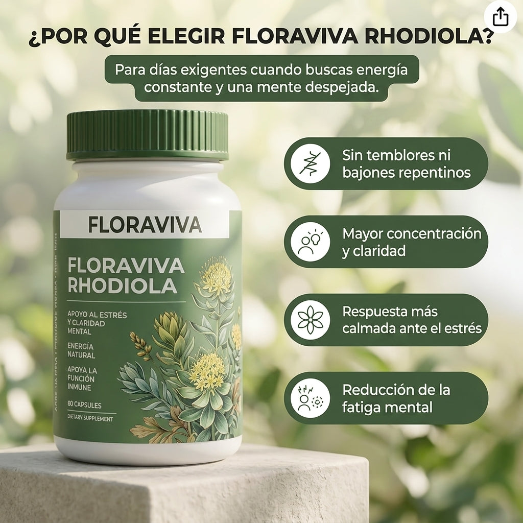 Rhodiola Rosea - Elimina Antojos Que Engordan y Quitan Energía Desde Primer Uso