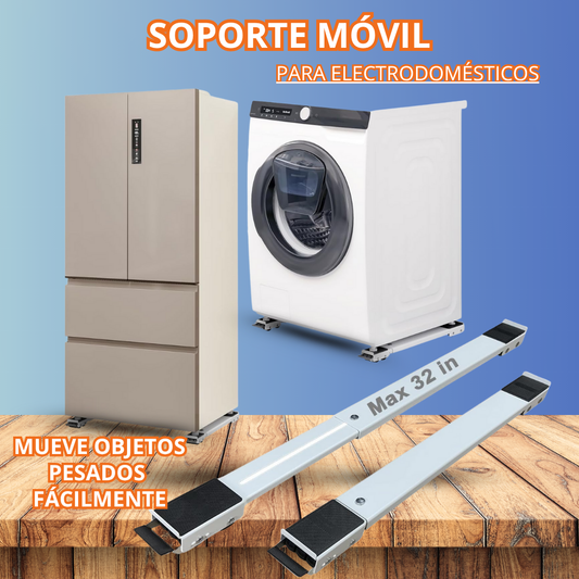 Soporte Para Electrodomésticos - Desplaza y limpia en segundos