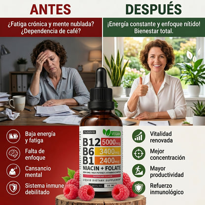 VITAMINA B12 - Energía y Bienestar - Más Energía y Concentración Todos los Días