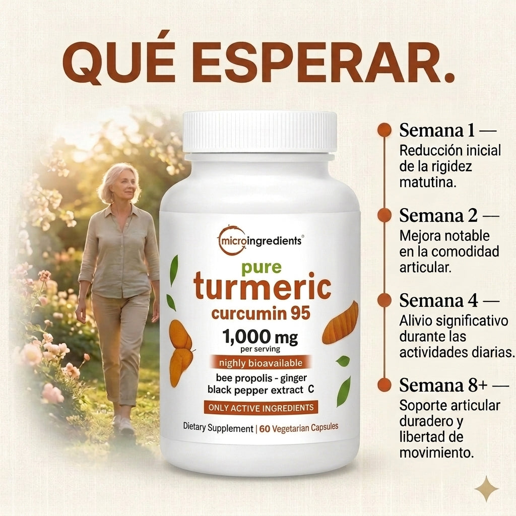 Turmeric Curcumin (Cúrcuma + Pimienta Negra) - Bienestar Articular - Vive Sin Dolores desde Hoy