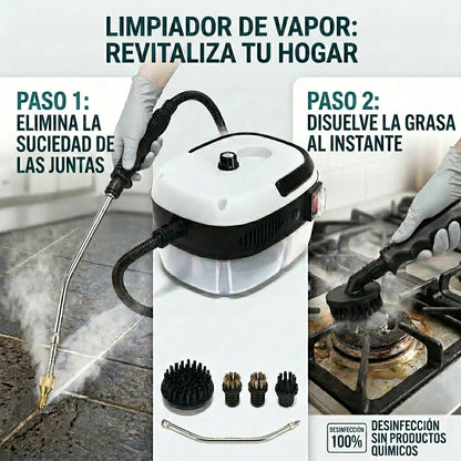 LIMPIADORA A VAPOR - Desinfección a Alta Presión - Elimina Grasa y Suciedad en Minutos