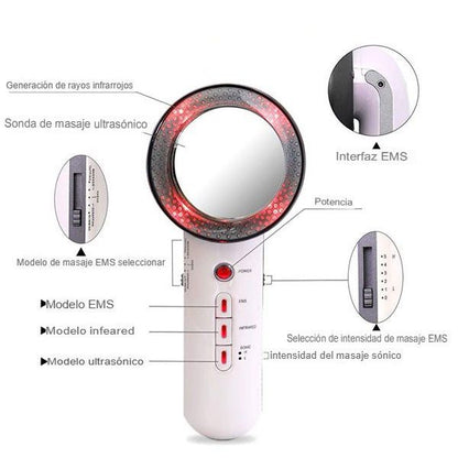Máquina Ultrasonido 3 en 1 - Reduce celulitis y Reafirma - Cuerpo Más Firme en Días
