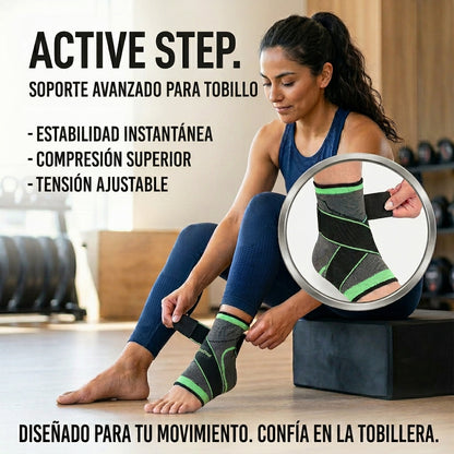 Tobillera ActiveStep - Soporte y Compresión - Reduce Molestias y Recupera Movilidad
