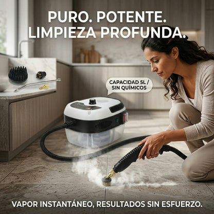 LIMPIADORA A VAPOR - Desinfección a Alta Presión - Elimina Grasa y Suciedad en Minutos