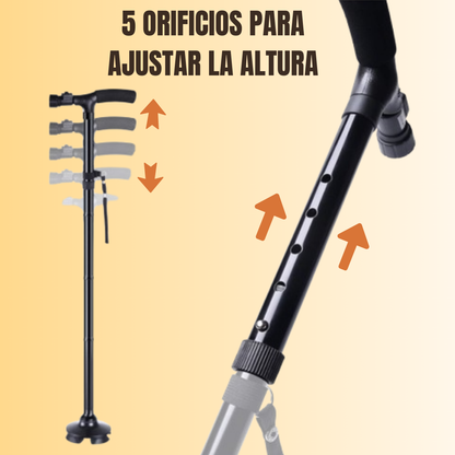 Bastón Plegable con Luz LED - Estabilidad en todos lados