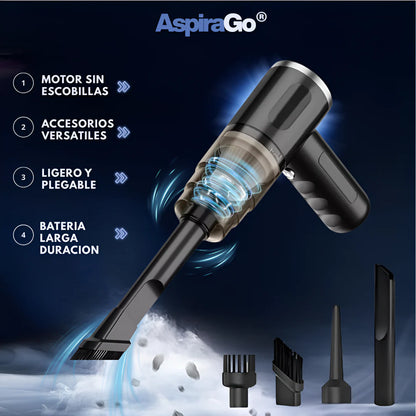 AspiraGo ™ - Limpieza Profunda – Elimina suciedad y migas en minutos