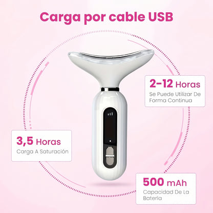 MASAJEADOR FACIAL ANTIEDAD - Rostro más firme y luminoso desde casa