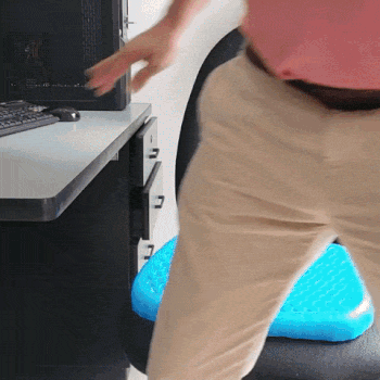 COJÍN ORTOPEDICO DE GEL - Soporte Ergonómico para Asiento - Siéntate con mayor comodidad durante horas