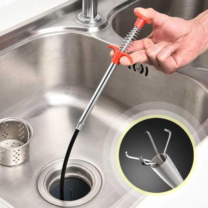 Gancho Flexible para Drenajes Obstruidos– Extrae pelos y residuos al instante