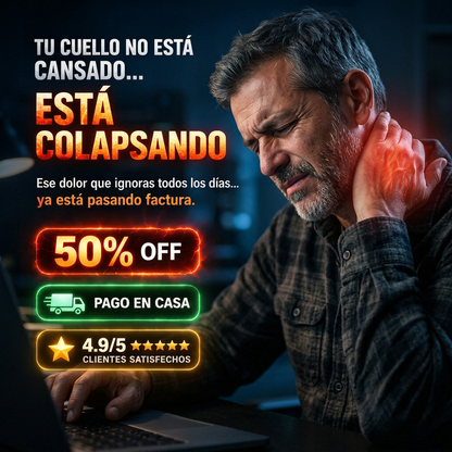 NeuroNeck Pro™ - Masajeador Cervical que Activa Puntos de Presión - Reduce Tinitus y Dolor Diario en Minutos