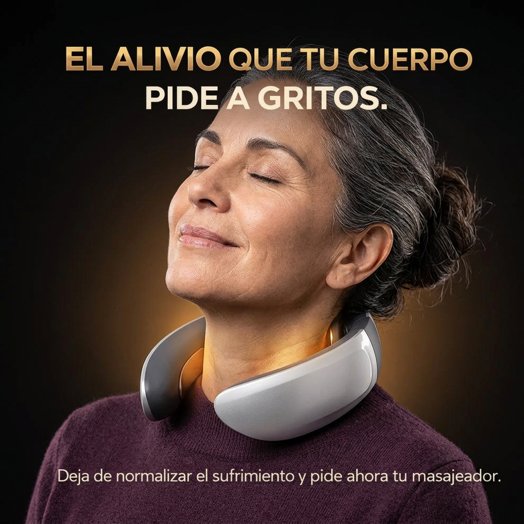 NeuroNeck Pro™ - Masajeador Cervical que Activa Puntos de Presión - Reduce Tinitus y Dolor Diario en Minutos