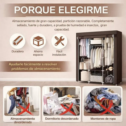 Armario Plegable Multiuso - Organización Instantánea - Más espacio en casa desde el primer uso