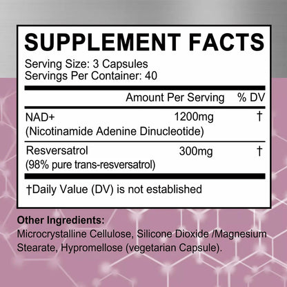 NAD+ RESVERATROL – Recupera tu energía y vitalidad celular desde hoy 🔋