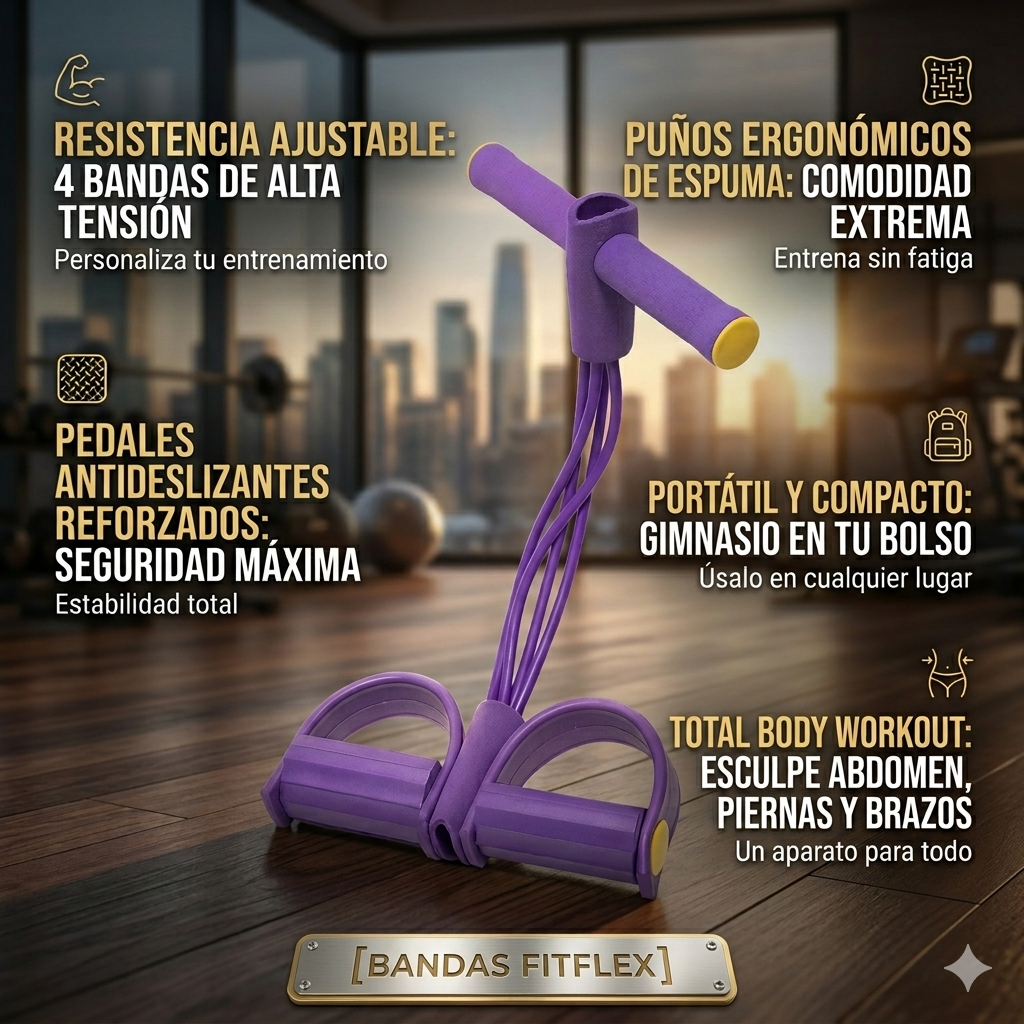 Bandas FitFlex - Fortalece y define sin pesas ni máquinas