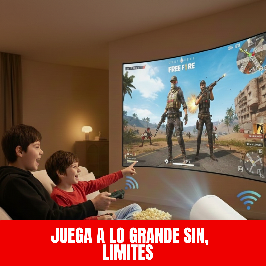 Proyector Inteligente Full HD – Garantía 10 Días - Convierte Cualquier Espacio en Pantalla Gigante al Instante