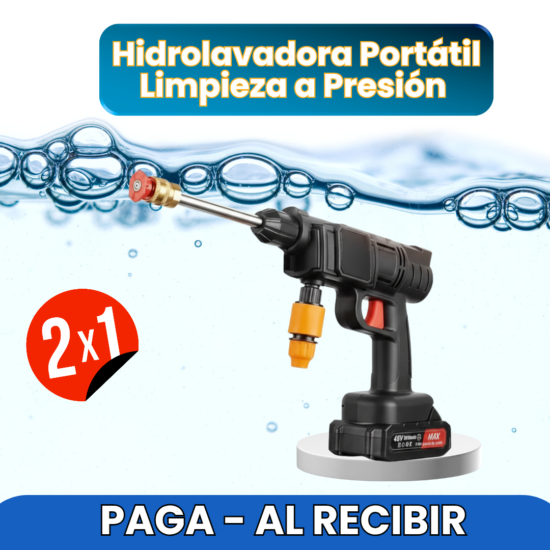 Hidrolavadora Portátil – Limpieza a Presión – Resultados en Minutos