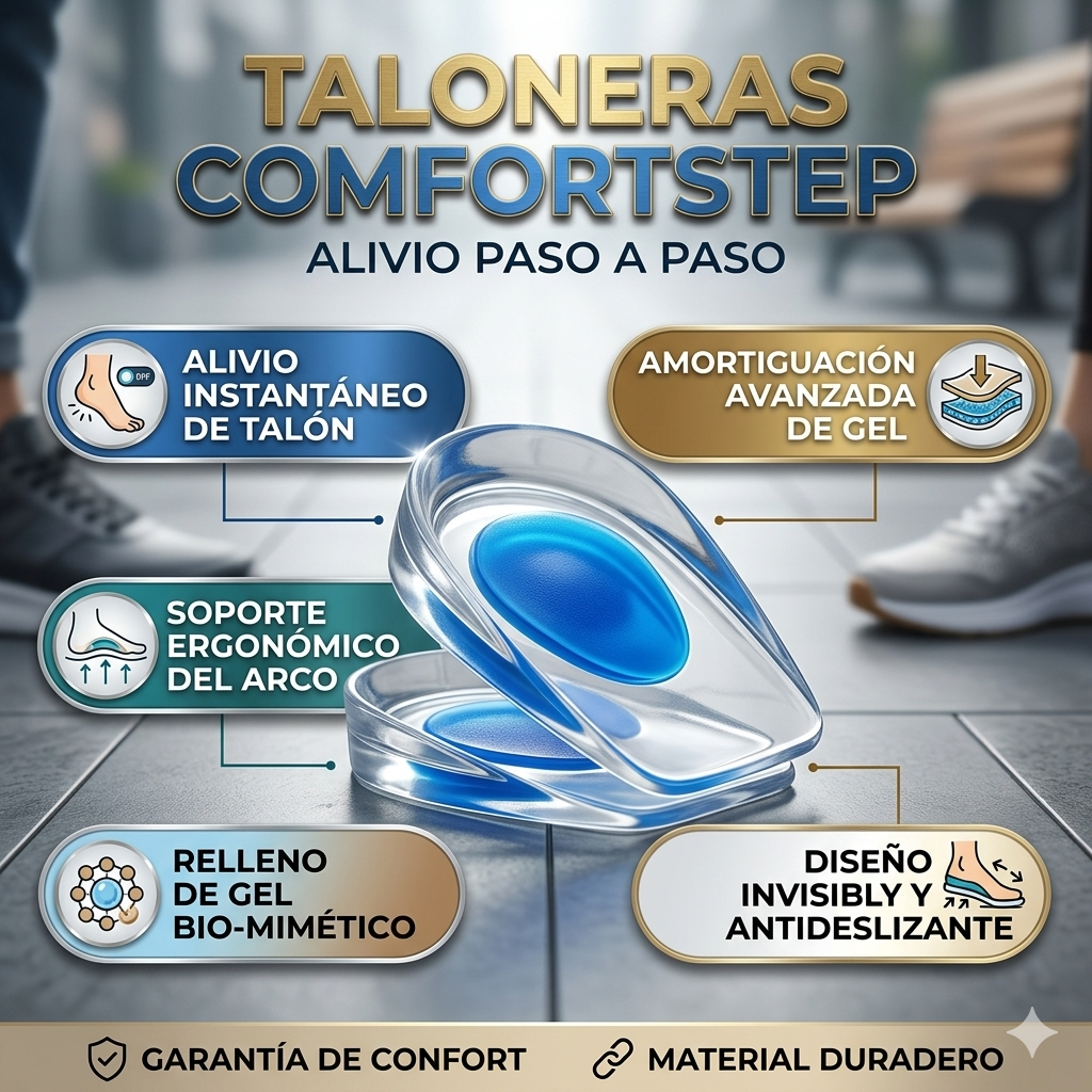 Taloneras Comfort - Soporte Ergonómico - Descansa tus Pies en Cada Paso