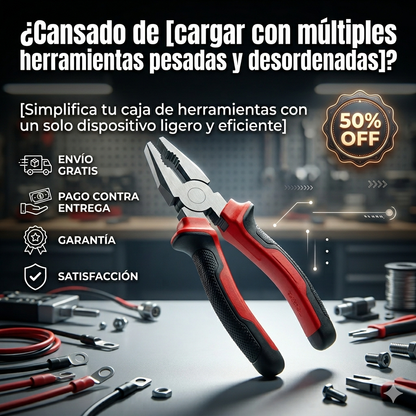 ALICATE MULTI FUNCIONAL 5 EN 1 - Solución Completa para Cualquier Arreglo